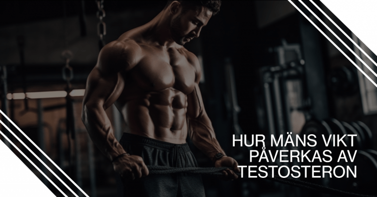 Man som tränar styrketräning för att påverka testosteronnivåer och vikt