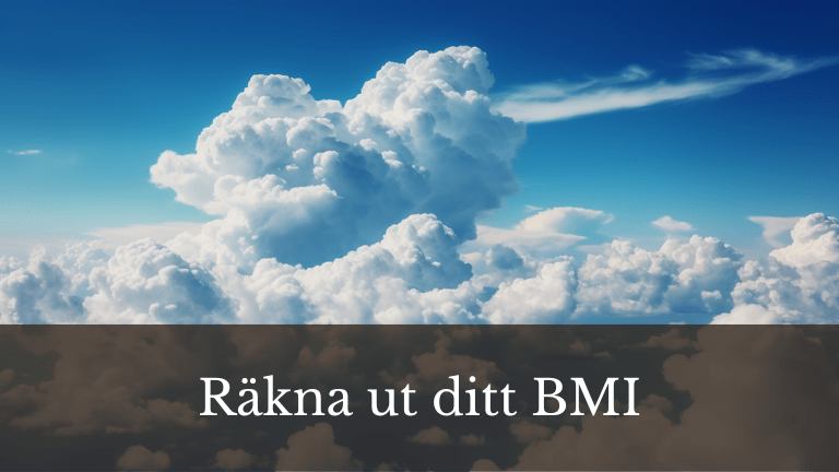 BMI kalkylator för enkelt räkna ut sitt bmi