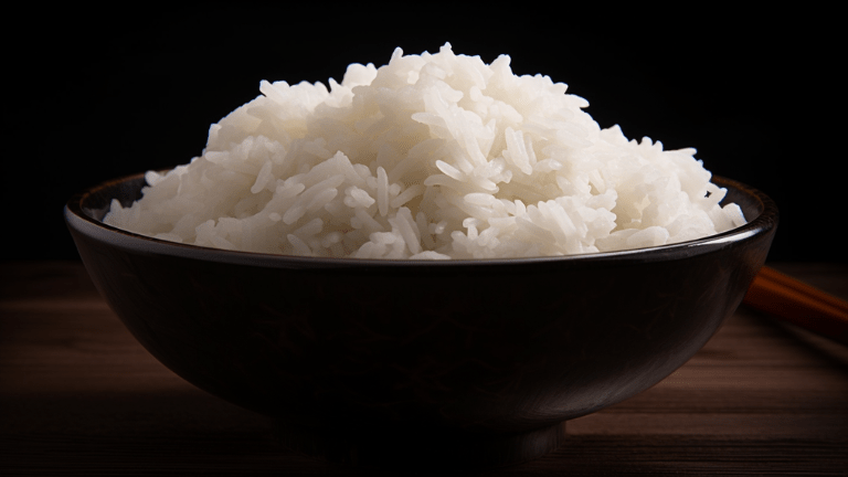 Bild av en skål med kokt ris